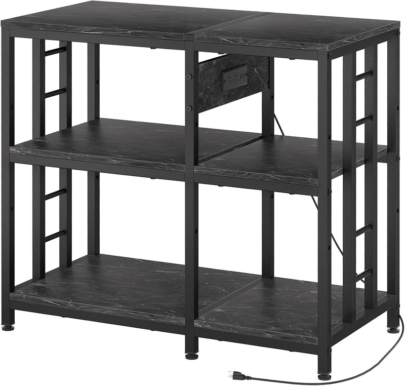 Reinforced 40-50 Gallon Aquarium Stand with Power Outlet - Marble / 40-50 Gallon
