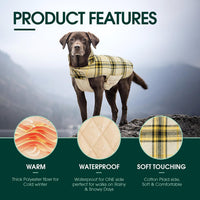 Kuoser Waterproof Dog Coat - Yellow / 2X-Large (Pack of 1) - image 3