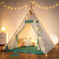 besrey Teepee Tent for Kids - Green / 47.2 inches x 47.2 inches x 61 inches