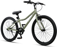 AVASTA Bilbo 18 20 24 Inch Kids Bike for Boys Girls Youth 5-14 Years - Army Green / 24 Inch with Kickstand