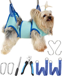 Kkiimatt Dog Grooming Hammock - XX-Small 7 LB Max/Turquoise