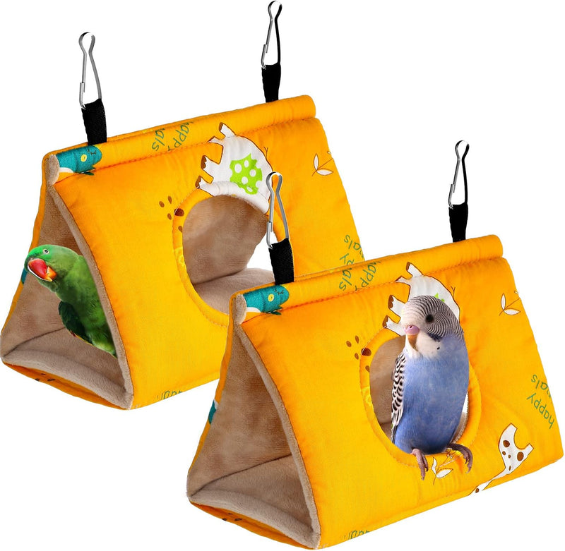 Weewooday 2 Pack Bird Hammock Hut