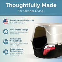 Fresh Headquarters 6-Pack Activated Carbon Cat Litter Box Filter - Oval: 8 Inch x 3 Inch - image 4