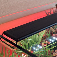 CURRENT USA 24-36" Inch Serene Aquarium Visual and Audio Aquatic Experience Kit with LED Aquarium Light, LED Background Light, Frosted Background Film & Speaker for Fish Tank (4025)