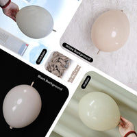 Pearl White Linking Balloons for Wedding Bride Shower Mermaid Party - Sand White / 10 inch - image 3
