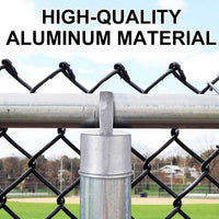 Therwen 12 pack aluminum chain link fence ring caps for 2-3/8 inch posts - view 27
