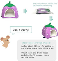 Guinea Pig Hideout Bed Rabbit House Cave Accessories Cozy Hide-Out for Bunny Hedgehog Ferret Chinchilla&Other Small Animals