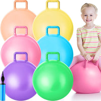 Lewtemi 6 Pcs Hopper Ball with Handle - Light Colors / 15 Inch