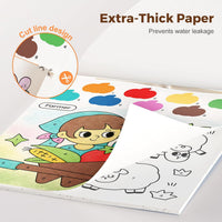 Jar Melo Paint with Water Books for Toddlers, Animals – Fun for Kids & Family - Farm - image 3