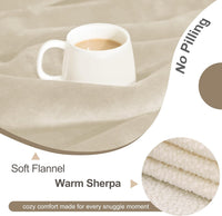 Waterproof Blanket for Bed Couch, Sherpa Fleece Throw, 50x60 – Essentials for Dogs - 30x40 inches / Cream - image 4