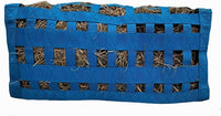 Supreme Slow Feed Top Load Hay Bag with Super Tough Bottom with 2" x3.5” Rectangular Openings and 6 Month Warranty (Purple Lime Green Trim)