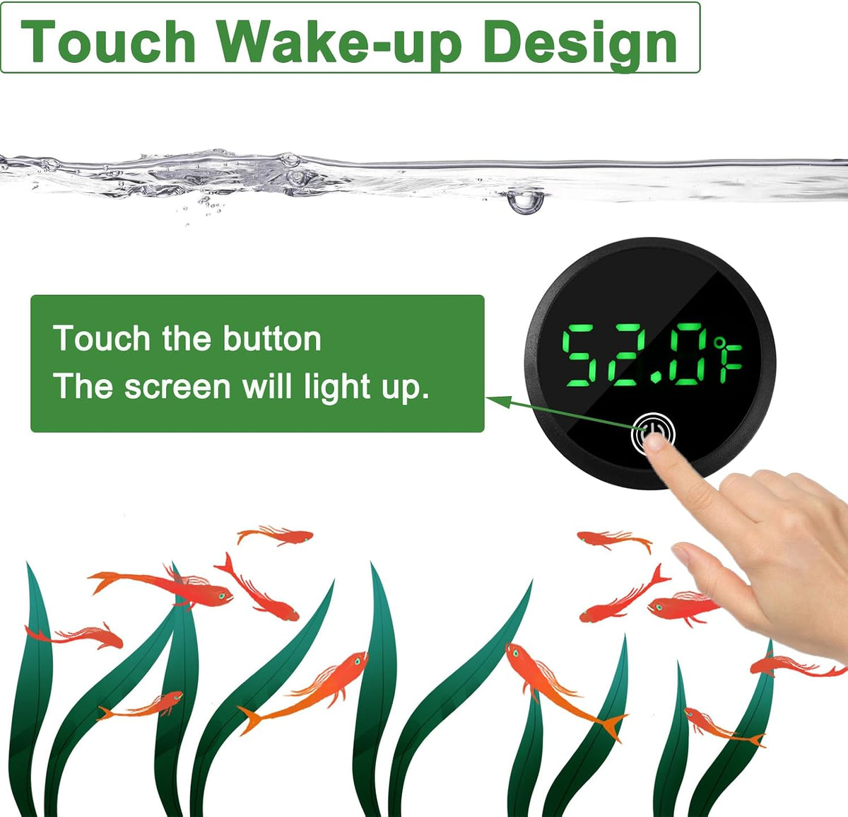 Aquarium Thermometer Digital Fish Tank Thermometer with Spare Battery – Essentials for Fish - 1 - image 2
