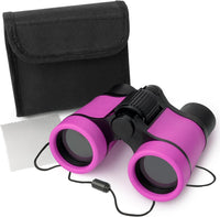 Dr. Anison kids binoculars set in blue with canvas bag and neck strap - view 5