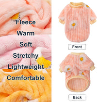 3 Pack Dog Sweaters, Dog Clothes for Small Dogs Girl Boy – Essentials for Dogs - Small / Dy Pink+Dy Purple+Dy Yellow - image 3