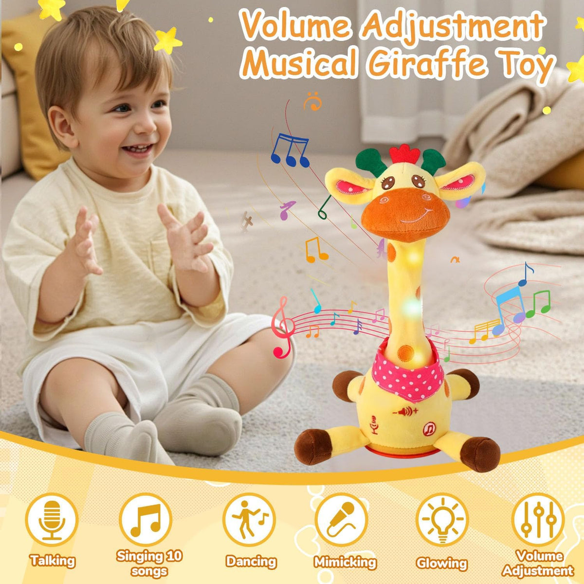 Baby Dancing Cactus, Talking, Glowing - Yellow - image 3