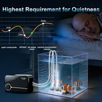Boxtec Aquarium Ultra-Quiet Air Pump 8w - Black-K3 8W - image 4