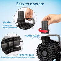 350W 7000 GPH Pond Pump, Ultra Quiet Heavy Duty Submersible Water Pump for Koi Ponds, Fountains - 3200GPH-175W (Pack of 2) - image 4