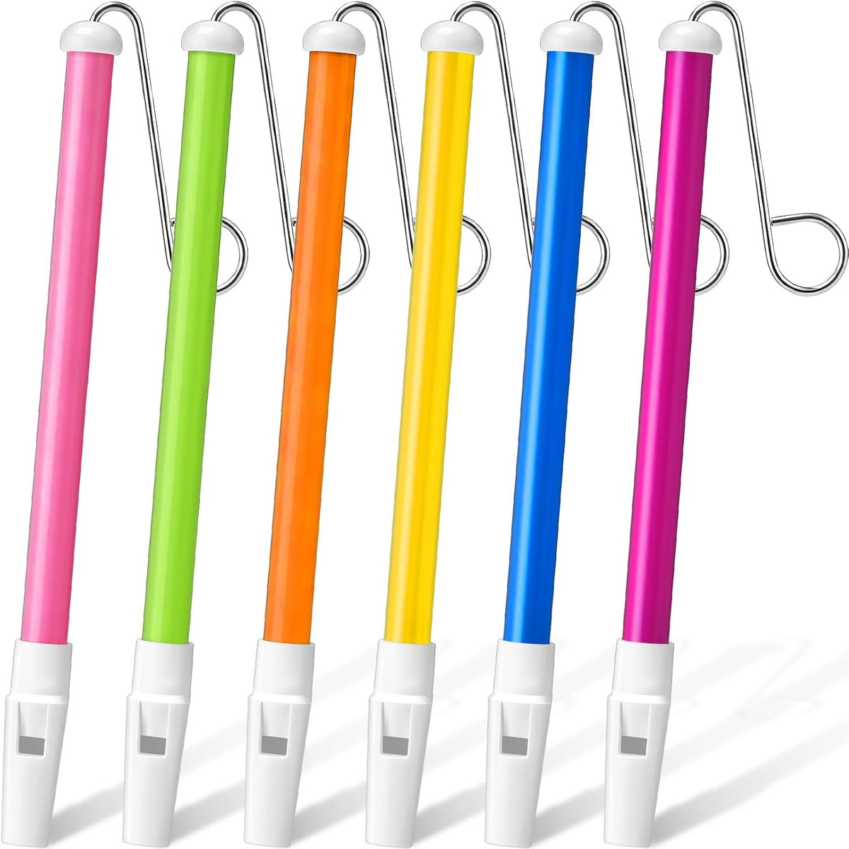 Boao 3 Pcs Slide Whistle Kid Toy, Blue, Yellow, Purple - 6 / Yellow, Purple, Blue, Pink, Orange, Green