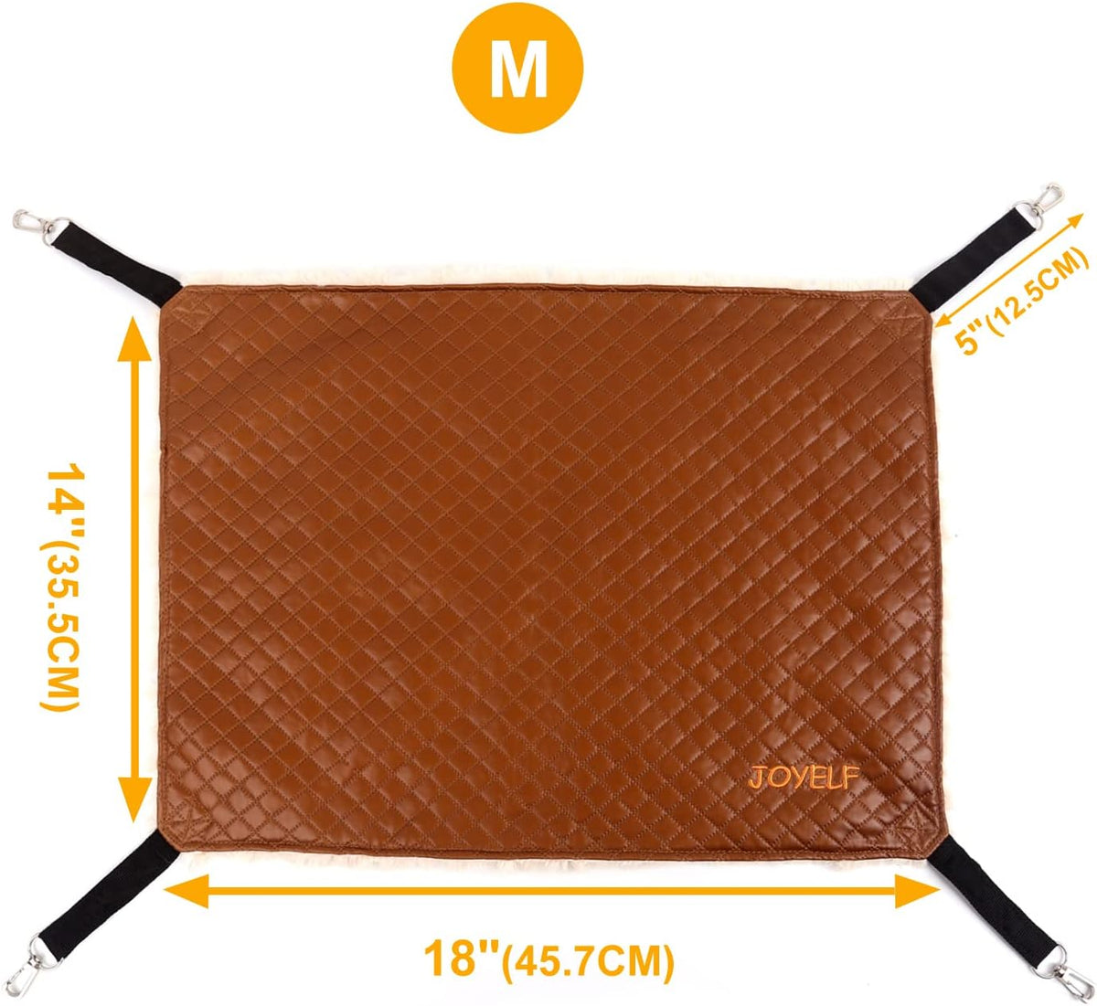 JOYELF Cat Hammock Bed, Medium Reversible Pet Cage Hammock Hanging Soft cat Bed for Kitten Ferret - image 2