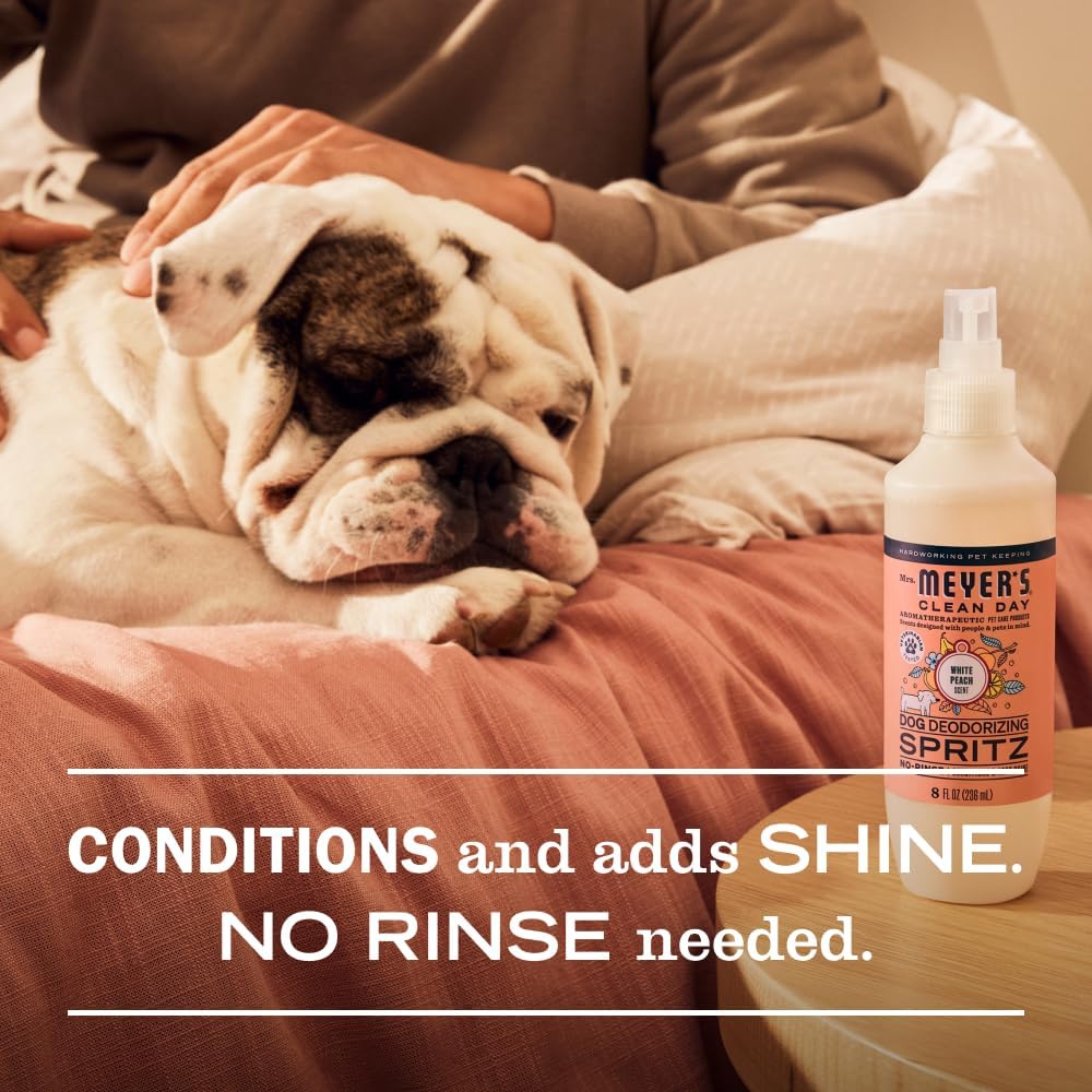 MRS. MEYER'S Clean Day Dog Deodorizing Spray, White Peach Scent - White Peach / 8oz - image 4