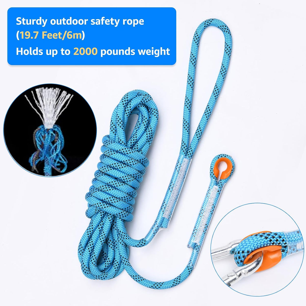 LOOBANI Outdoor Bungee Tug Toy - Blue+White - image 2