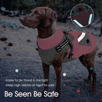 Dog Winter Coat with Harness Built in - XX-Large(Chest:35.4 in) / Pink - image 4