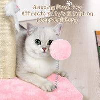 ANWA 32" Tall Sisal Cat Scratching Posts Tree for Indoor Cats Adults - Basic Cat Post Pink - image 3