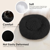 Hoewina Dog & Cat Bed for Indoor Cats - Black / 20.0"L x 20.0"W x 8.0"Th - image 4