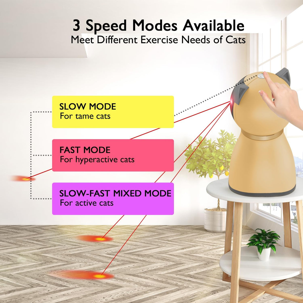 Valonii Interactive Cat Laser Toy Automatic for Indoor Cats - image 4