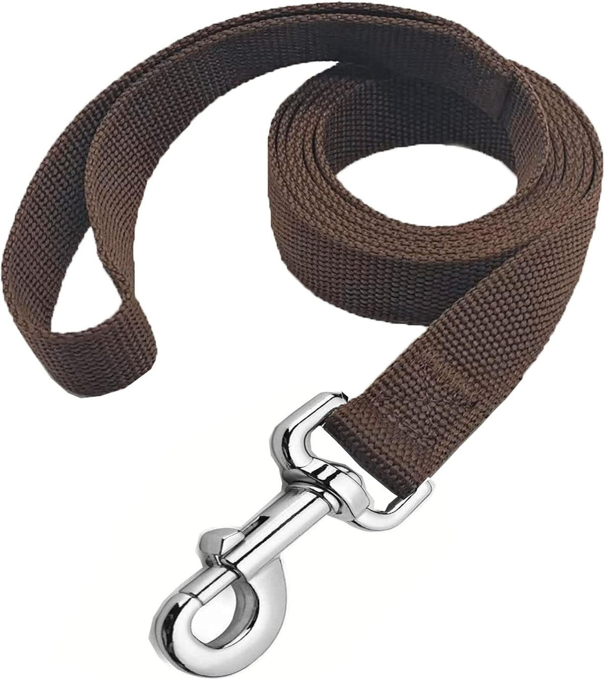 Strong Nylon Dog Leash, 5 FT Long Dog Leashes for Medium Large Dogs – Essentials for Dogs - Brown / 1" x 4FT