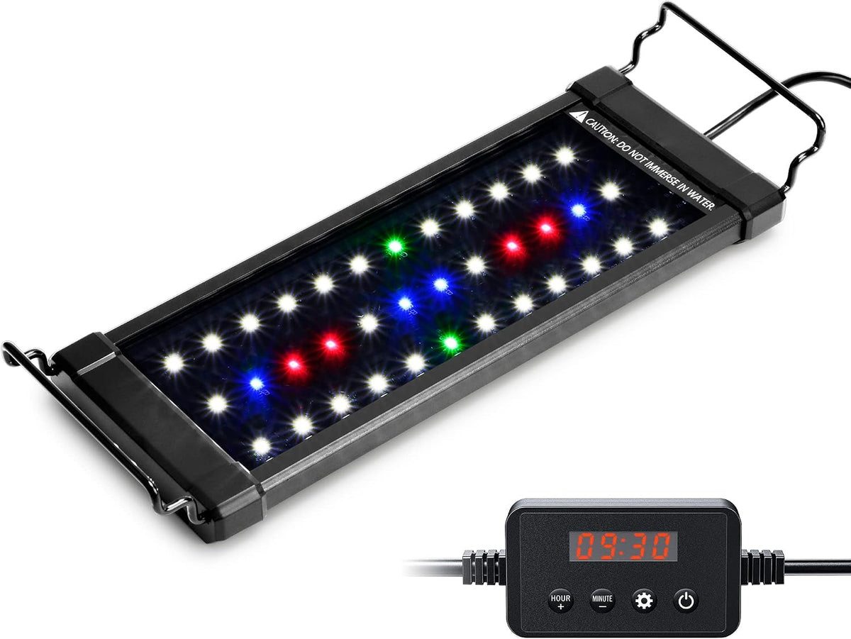 NICREW ClassicLED Plus LED Aquarium Light, 15W - 12 - 18 in