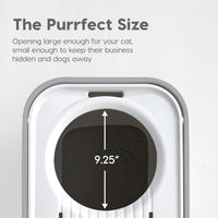 IRIS USA High Sided Cat Litter Box, Scatter Shield - Top Entry / Gray - image 4