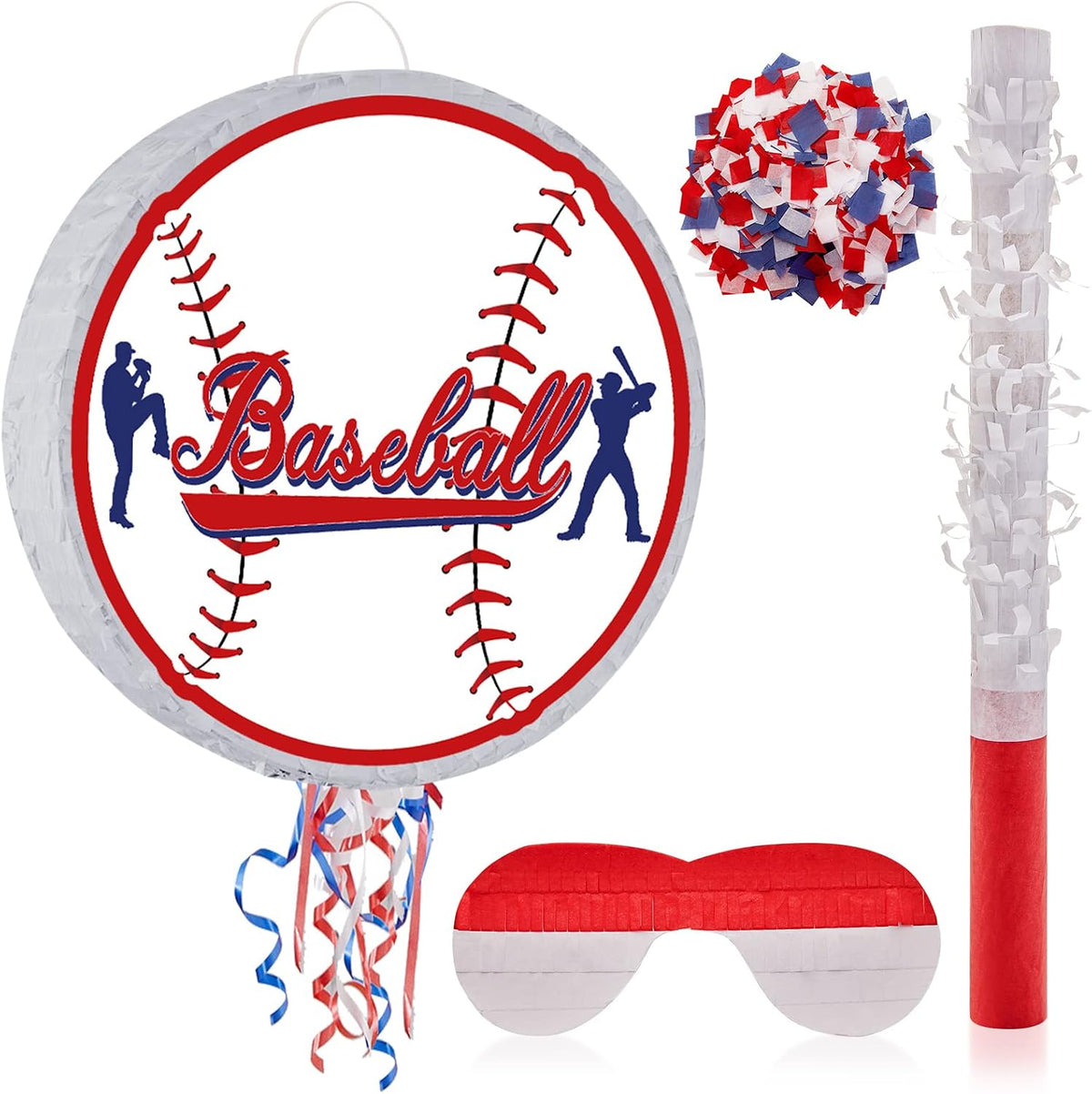 Lewtemi Robot Piñatas Birthday Party Favor - Baseball Style