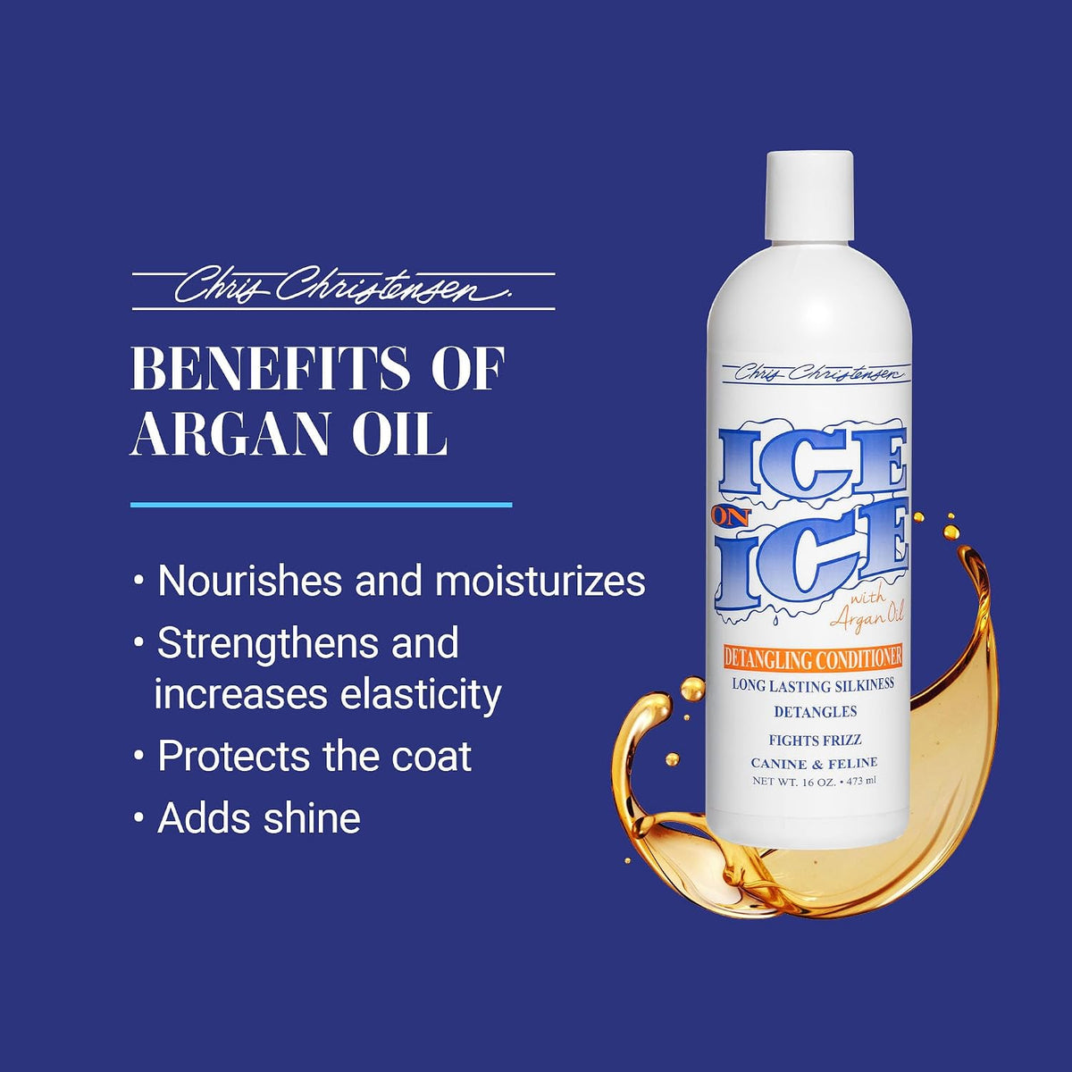 Chris Christensen Ice on Ice Detangling Dog Conditioner - 1gal - image 3