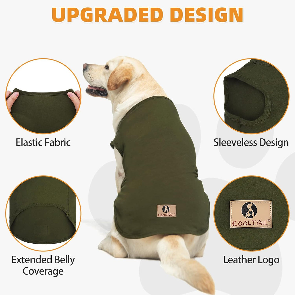 Halloween Dog Shirts for Large Dogs - Green & Light Green / XX-Large(Chest 28", Back 22") - image 3