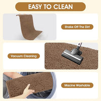 IM HOME Extra Large 60" x 36" Camel Dog Door Mats for Muddy Paws, Chenille Absorbent Dog Mat, Non Slip Heavy Mud Mat for Dogs, Soft Pet Bed Mat for Entryway, Mud Paws, Inside Floor