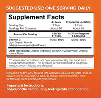 Tropical Oasis USDA Organic Liquid Vitamin C Drops for Adults & Kids | Supports Healthy Immune System | 98% Absorption Rate | Vegan | Non-GMO | Gluten Free | 60 Servings