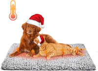 Nobleza Self Heating Pet Pad - 45.3"L x 27.5"W x 1.0"Th / Light Gray