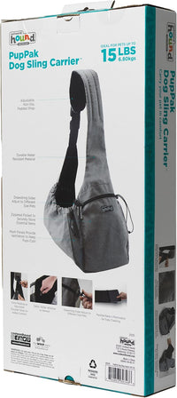 Outward Hound PupPak Dog Front Carrier, 12.5" x 9" x 14" - Grey / 15.9"L x 6.7"W x 26.0"H - image 3