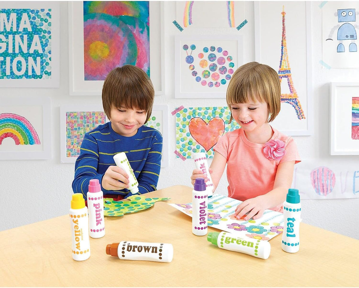 Do A Dot Art! Markers 6-Pack Rainbow Washable Paint Markers – Fun for Kids & Family - Brilliant / 6 - image 2