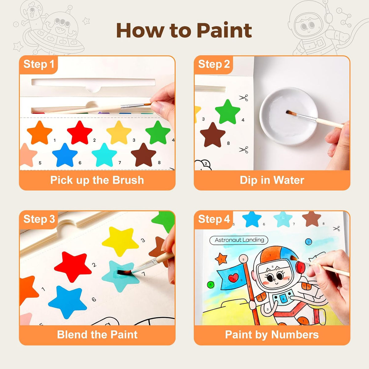 Jar Melo Paint with Water Books for Toddlers, Animals – Fun for Kids & Family - Exploring Space - image 4
