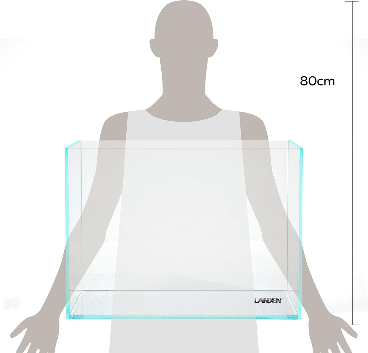 Aquarium 75H 37 Gallon Ultra Clear Glass Rimless Fish Tank – Essentials for Fish - Standard / 30Gal W23.6×D17.7×H17.7 in(60x45x45cm) - image 3