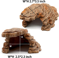 Gecko Hide Shale Scape Step Ledge - Small-7.3 * 4.4 * 3 - image 3