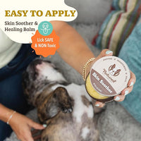Natural Dog Company Skin Soother, 1 oz. Tin, Allergy and Itch Relief for Dogs, Dog Moisturizer for Dry Skin, Dog Lotion, Ultimate Healing Balm, Dog Rash Cream, Supports Hot Spot Symptoms