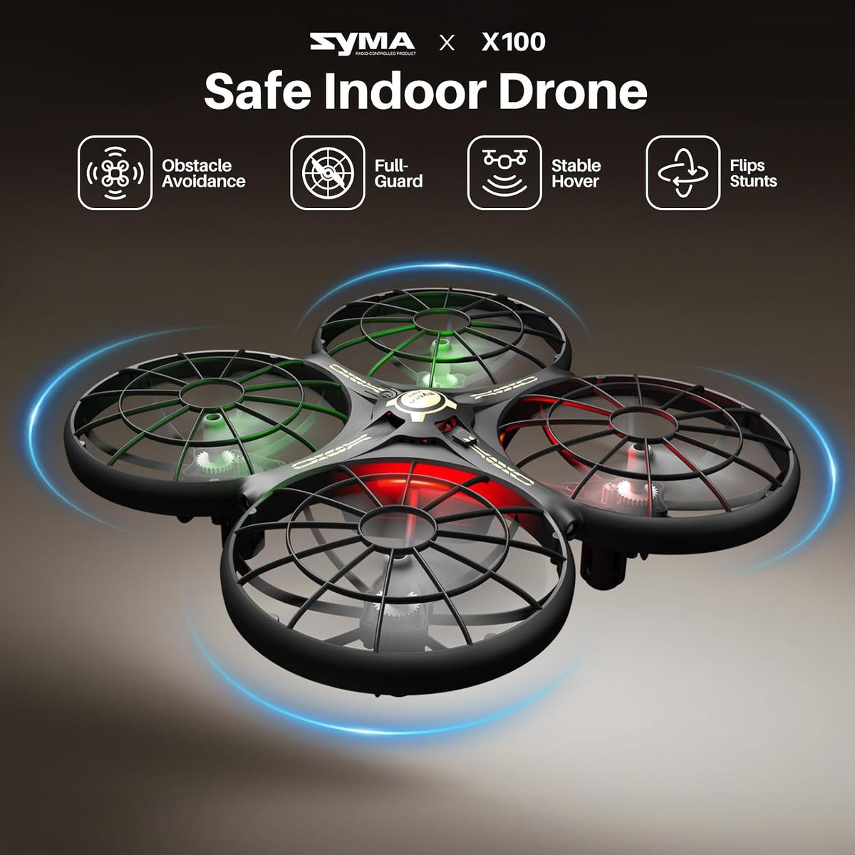 SYMA X100 Indoor Drone for Kids 8-12, Obstacle Avoidance - image 2