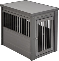 New Age Pet ECOFLEX Large Furniture Style Dog Crate & End Table - Grey / 23.8"L x 18.2"W x 22.2"H - image 4