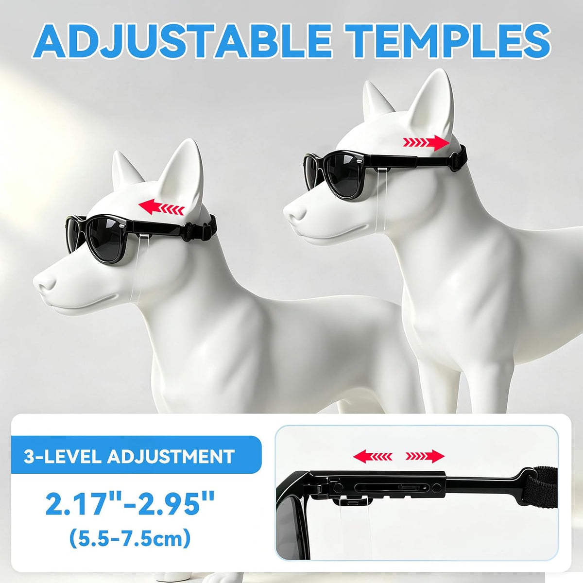 Dog Sunglasses for Medium Dogs - Black / Large - image 2