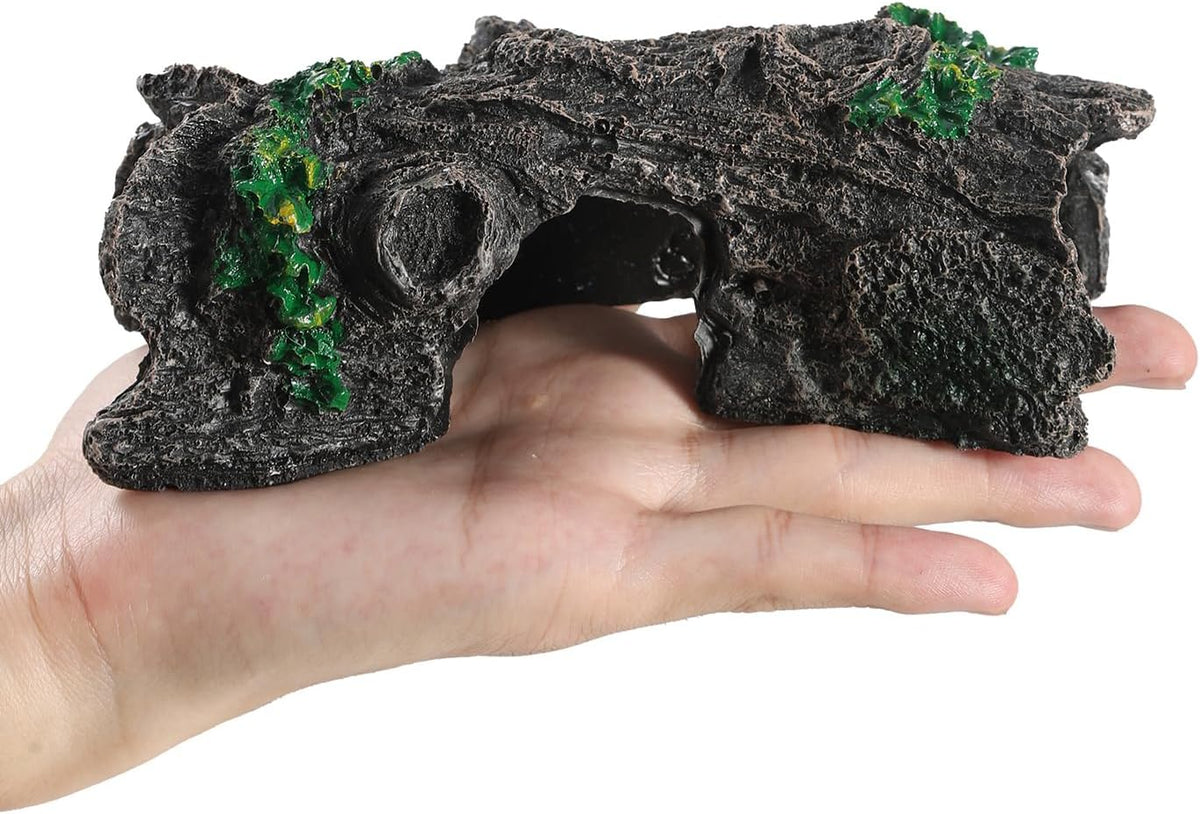 IBWell Aquarium Wood Fish Tank Decorations，Resin Fake Logs Terrarium - 6.3"*2.0"*8.9" - image 4
