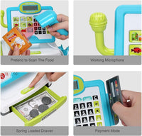 FS Toy Cash Register for kids Scanner - Blue - image 3