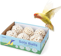 andwe Bird Toy Sola Ball Chew Shredding Toy - Style 1 (Pack of 6)